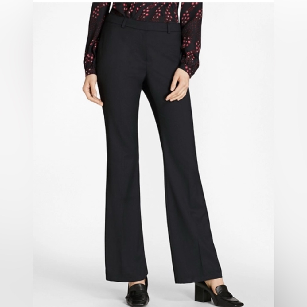 Brooks Brothers Wool Wide Leg Pant